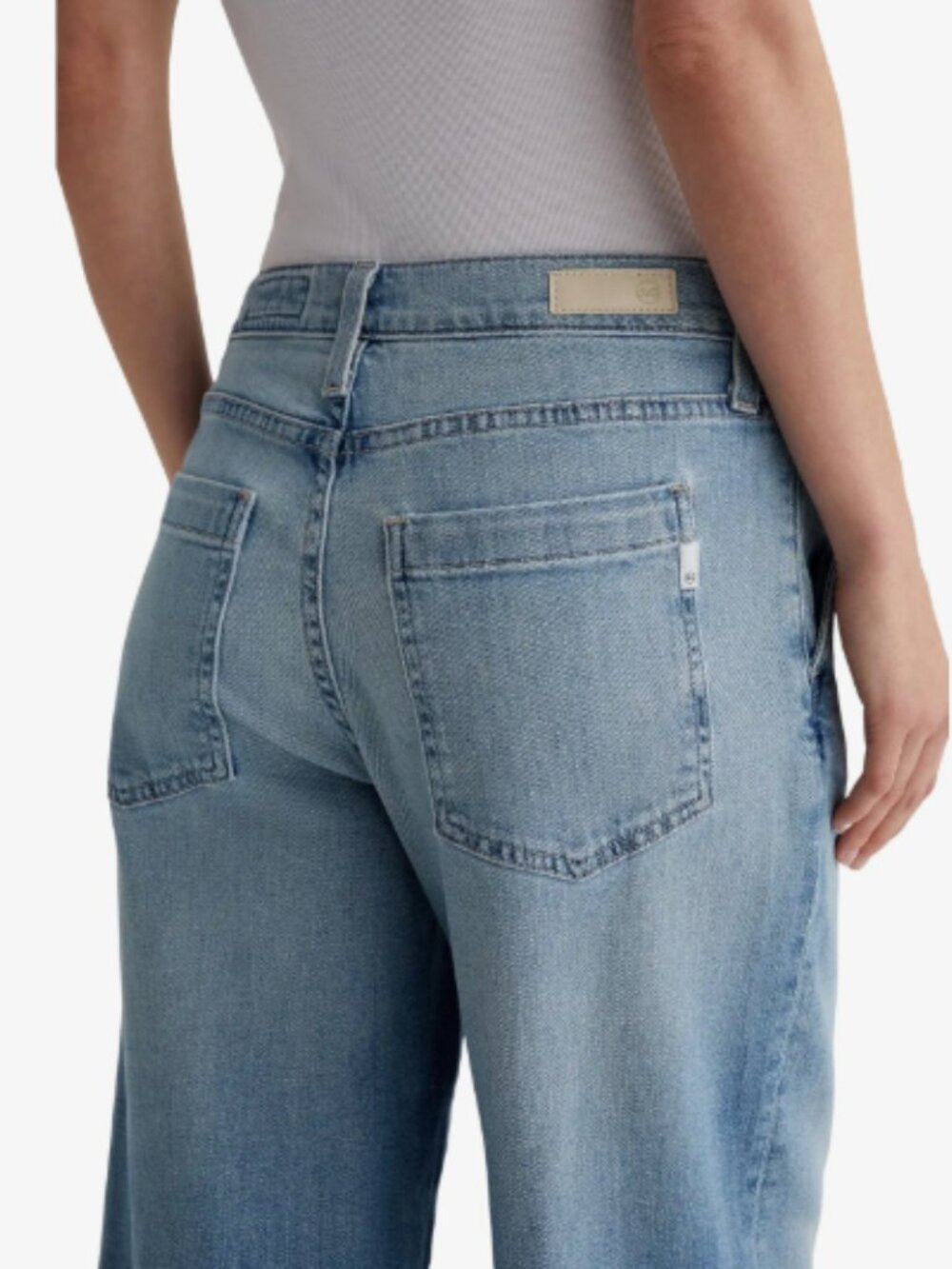 AG Jeans Stella Ankle Low Slung Palazzo Japanese Fabric Size